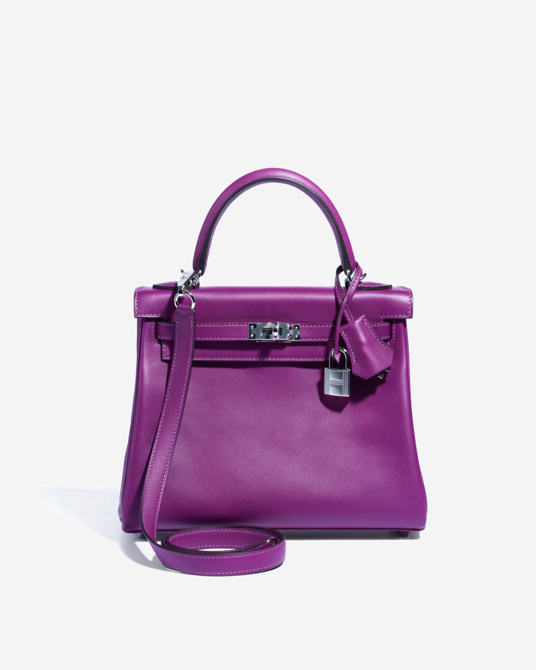 Hermès Kelly 25 Retourne Swift Anemone Palladium Hardware – BAGGAB