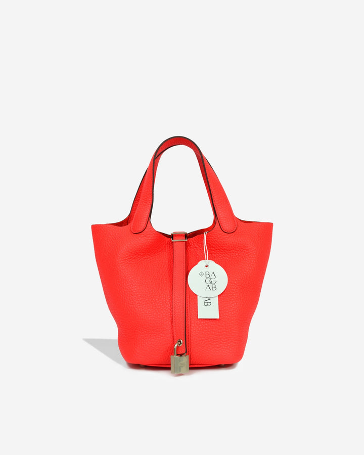 Hermès Picotin 18 Taurillon Clemence Rose Texas Palladium Hardware