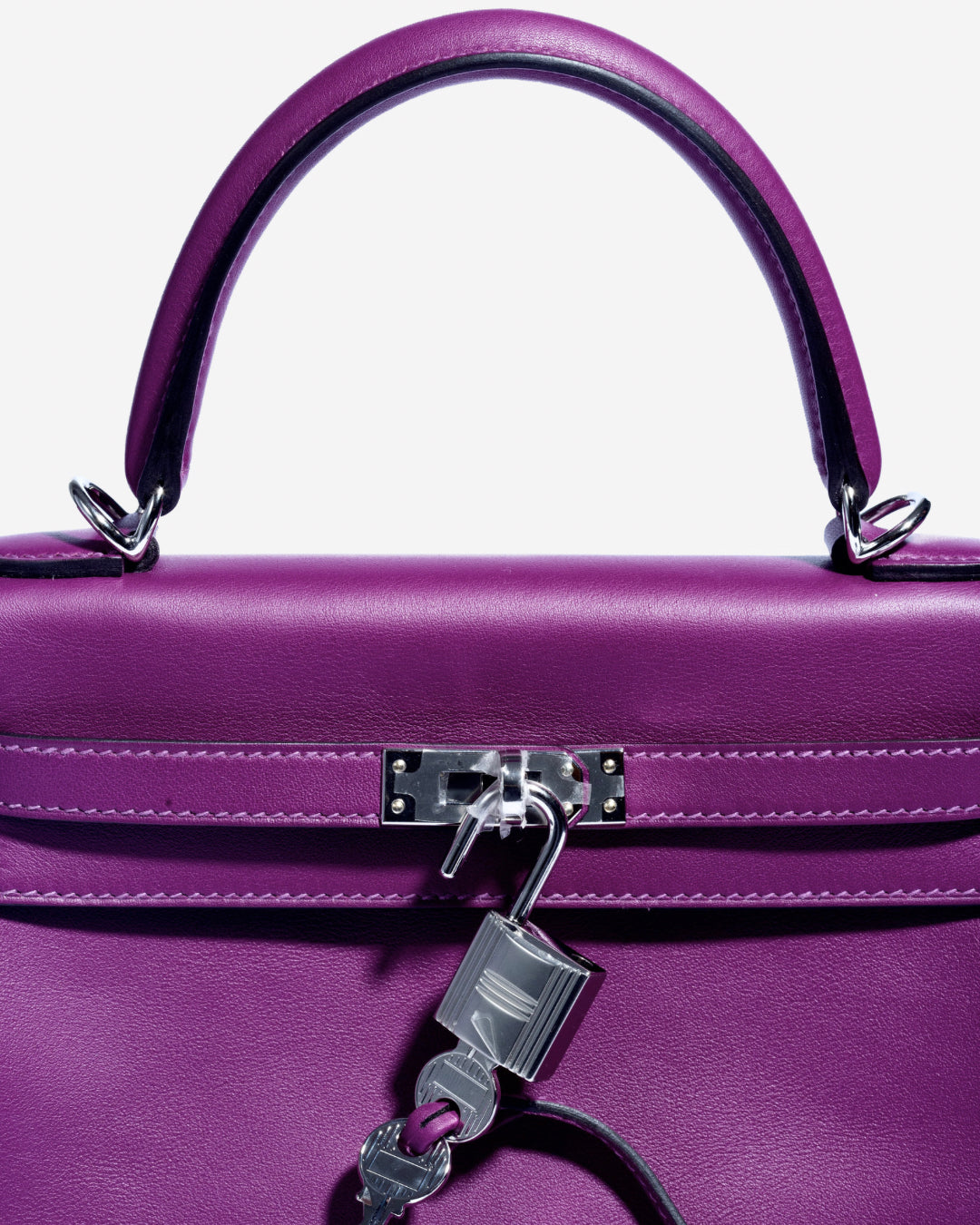 Hermès Kelly 25 Retourne Swift Anemone Palladium Hardware – BAGGAB