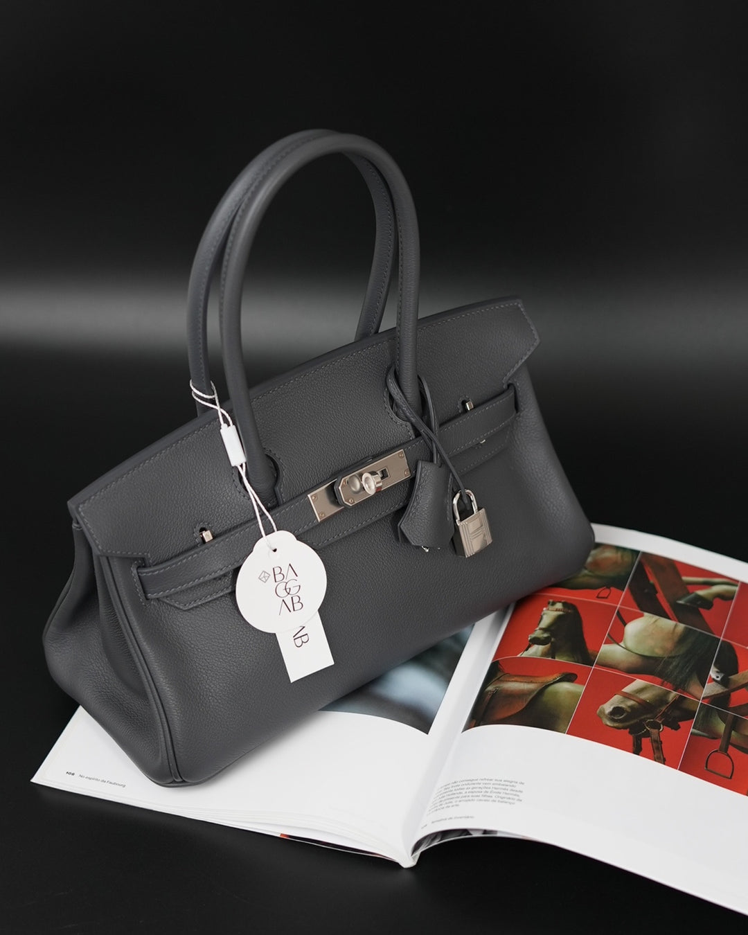 Hermès Birkin Shoulder 29 Evercolor Ardoise Palladium Hardware