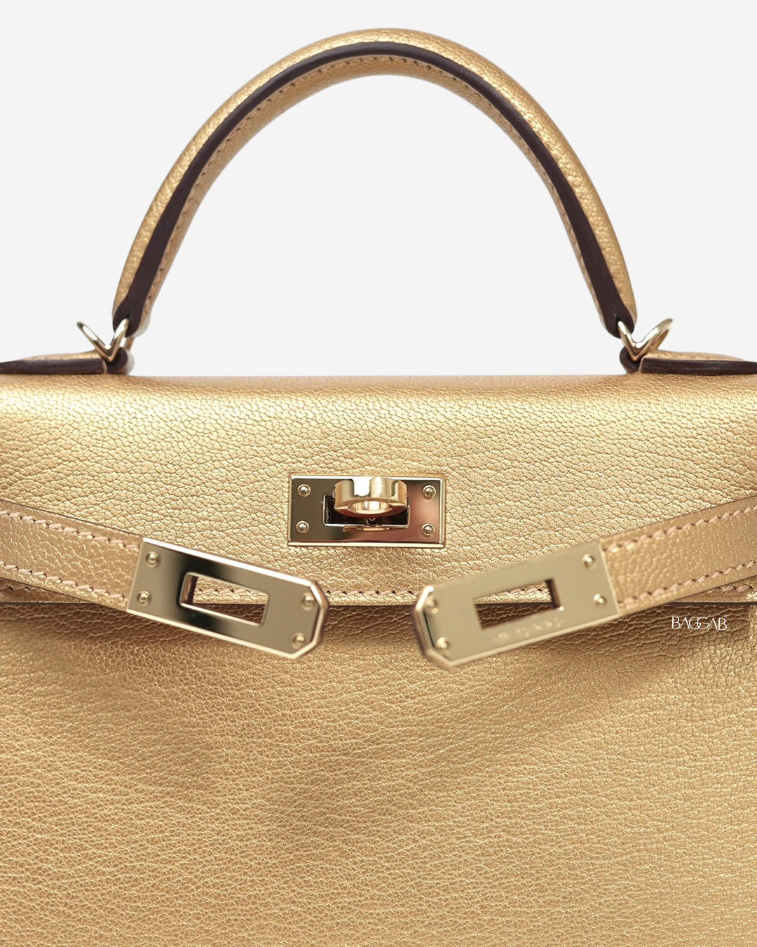 Hermès Kelly Mini Dore Edição Limitada Chèvre Chamkilight Metallic