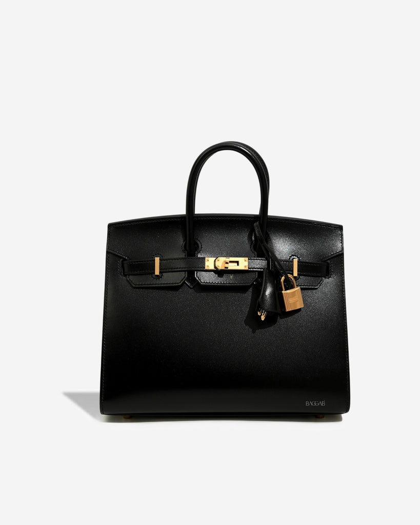 Hermès Birkin 25 Sellier Box calf Noir Gold Hardware – BAGGAB