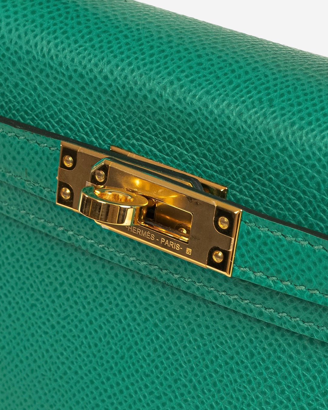 Hermès Kelly Vert Jade Epsom Mini Sellier Handbag